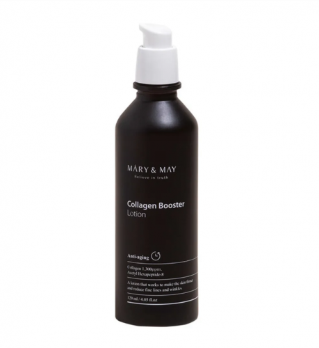 Лосьон усилитель коллагена 120мл Mary & May Collagen Booster Lotion.png