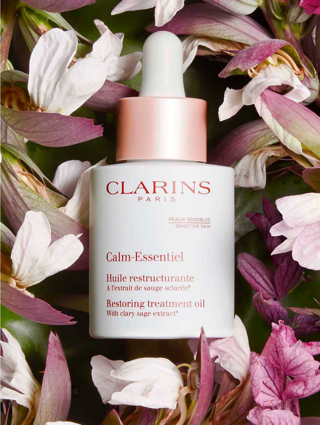 Clarins Calm-Essentiel Restoring Treatment oil Восстанавливающее масло для чувствительной кожи лица, 30 мл. Цена 3699 р.