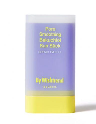 Солнцезащитный стик с бакучиолом для сглаживания пор BY WISHTREND Pore Smoothing Bakuchiol Sun Stick 18g.png