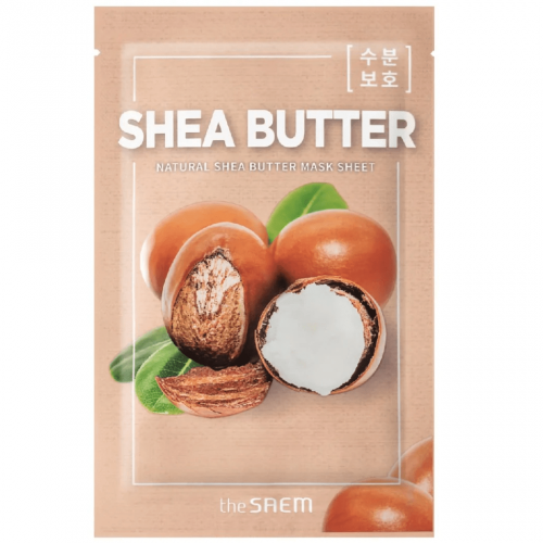Маска на тканевой основе для лица N с экстрактом масла ши Natural Shea Butter Mask Sheet 1шт 75руб+%