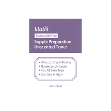 ПРОБНИК Базовый тонер без содержания эфирных масел и запаха Supple Preparation Unscented Toner 30руб+%