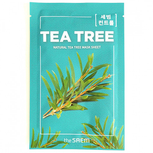 Маска на тканевой основе для лица N с экстрактом чайного дерева Natural Tea Tree Mask Sheet 1шт 75руб+%