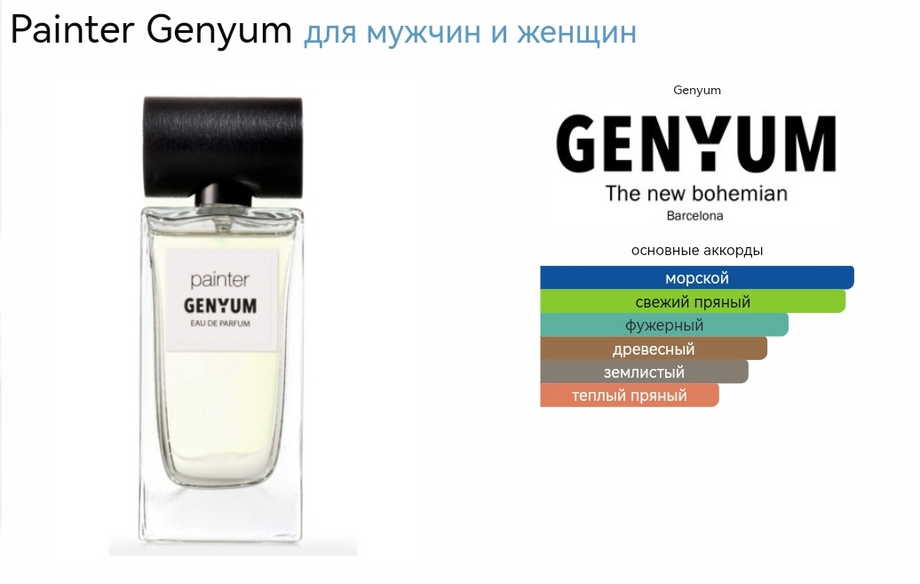 GENYUM PAINTER 100ml edp  10 =1669+%+