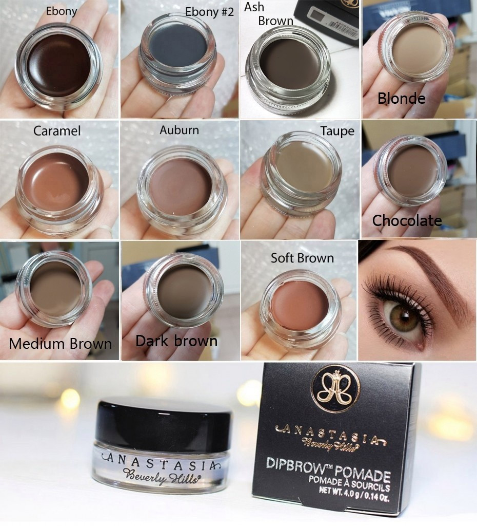    Anastasia Beverly Hills dipbrow pomade,  EBONY