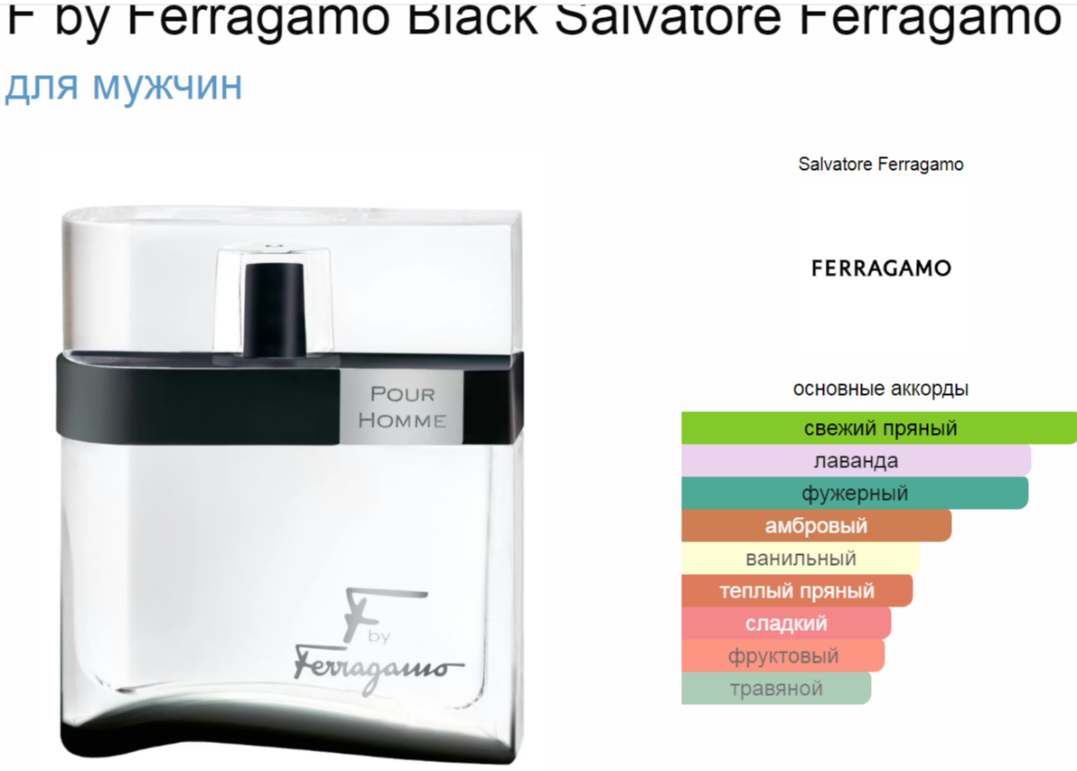 F by Ferragamo Black Salvatore Ferragamo 100 